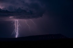 dalles oregon mountain lightning strike